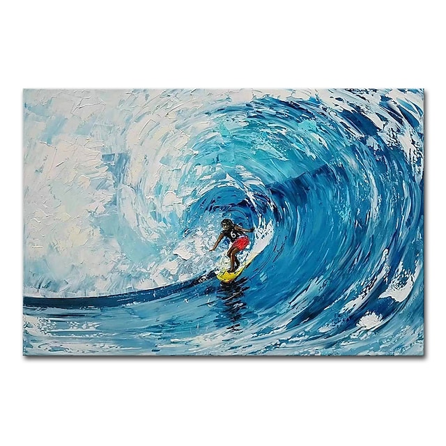  Mintura Handmade Surfer Oil Paintings On Canvas Wall Art Decoration Modern Abstract Picture For Home Decor Rolled Frameless Unstretched Painting