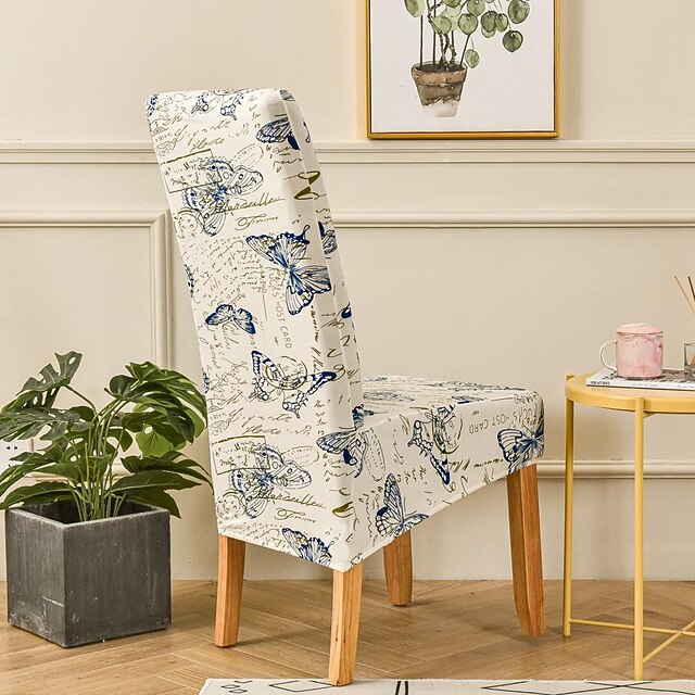 Stretch Dining Chair Covers XL/Oversized Removable Washable Soft Spandex High Back Large Chair ...