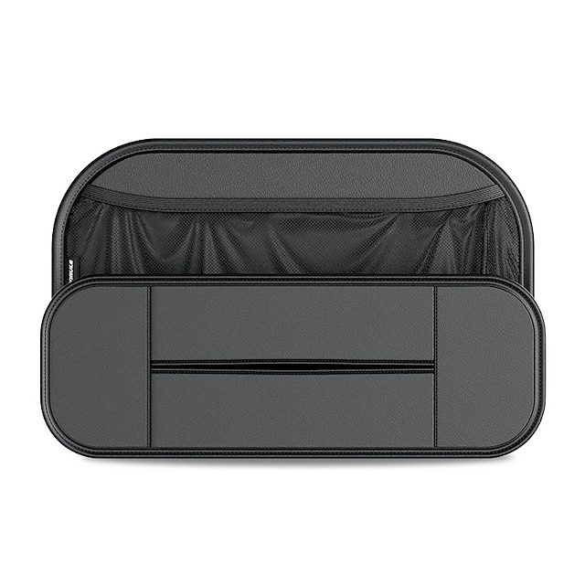  1 peça caixa de armazenamento de couro para assento de carro multifuncional bolsa de armazenamento pendurada caixa de tecido porta-copo organizador de assento de carro para trás suprimentos de
