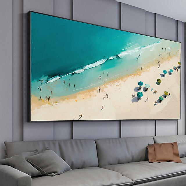 Handmade Oil Painting Canvas Wall Art Decor Original Seascape Abstract