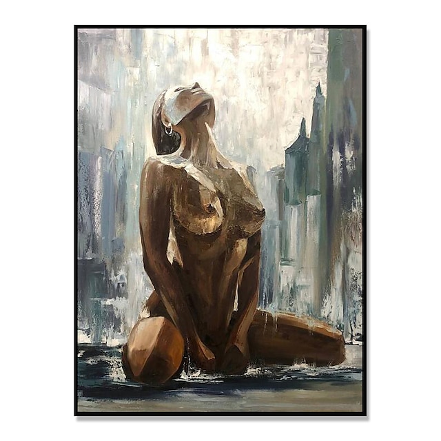  Abstraite nue danse femmes peinture à l'huile sur le mur peint à la main moderne mur art figure toile photo pour salon décor à la maison