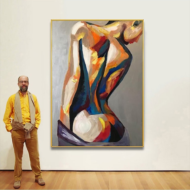  ręcznie malowane duże sexy nagie plecy wall art seksowna dziewczyna kobieta nowoczesne abstrakcyjne nago obraz olejny na płótnie (bez ramki)