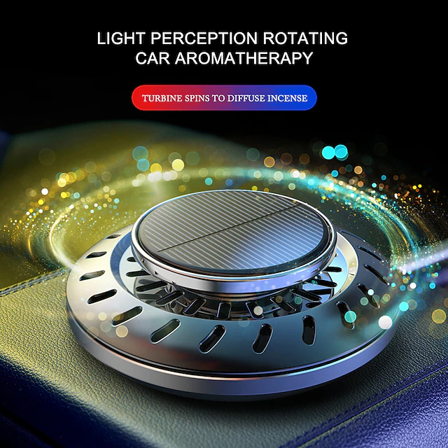 Car Solar Fragrance Creative UFO Interior Creative Car Air Freshener Auto Air Purifier Car Decoration Accessories 11