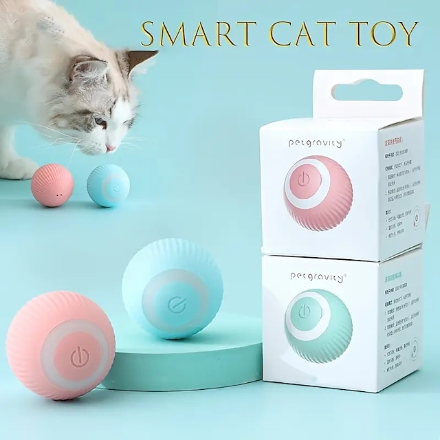  Smart Pet Toys For Dog & Cat Automatic Rolling Ball Electric Cat Toys Interactive Cat Ball Toys