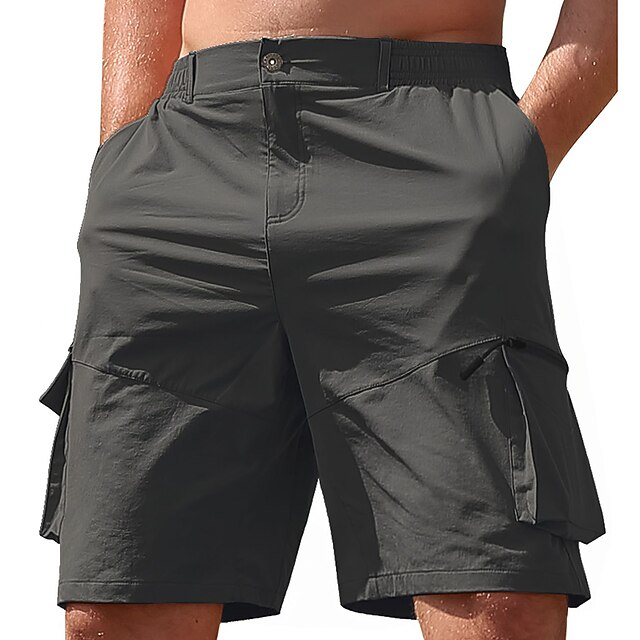 Men's Tactical Shorts Cargo Shorts Zipper Pocket Plain Comfort