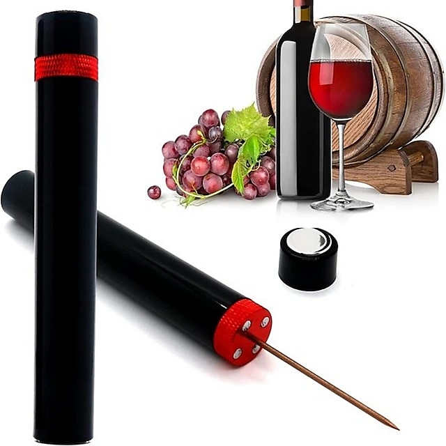  Newest Air Pressure Pump Wine Bottle Opener Portable Stainless Steel Pin Easy Cork Remover Corkscrew for Home Party Wine Lovers