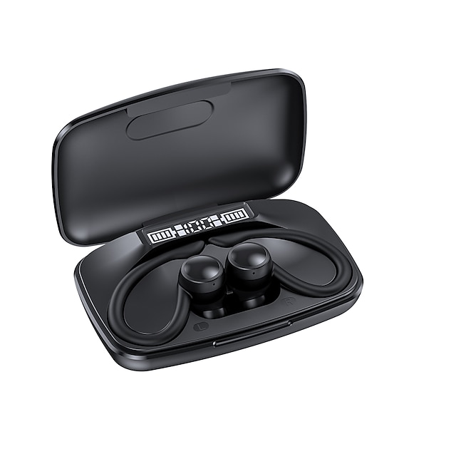  T82 TWS True auriculares inalámbricos Auriculares de Gancho Bluetooth 5.3 Pantalla LED de potencia para Apple Samsung Huawei Xiaomi MI Viajes y entretenimiento