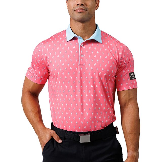 Men's Polo Shirt Golf Shirt Golf Apparel UV Sun Protection Breathable