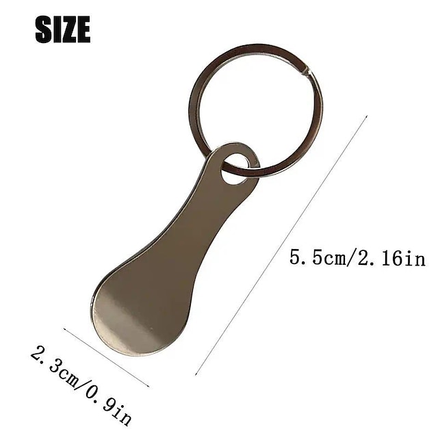 Shopping Trolley Tokens, Metal Aluminum Alloy Key Ring Keychain ...