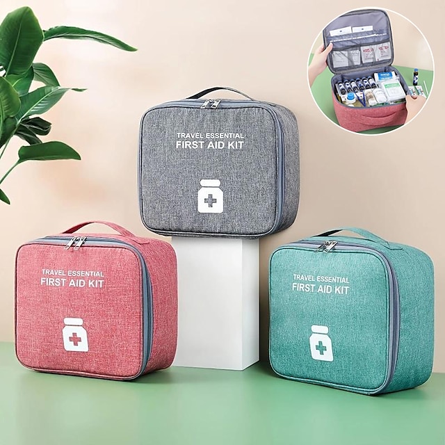  Tragbare medizinische Reisetasche, tragbare kleine Tasche, Notfall-Medizintasche zur Aufbewahrung zu Hause
