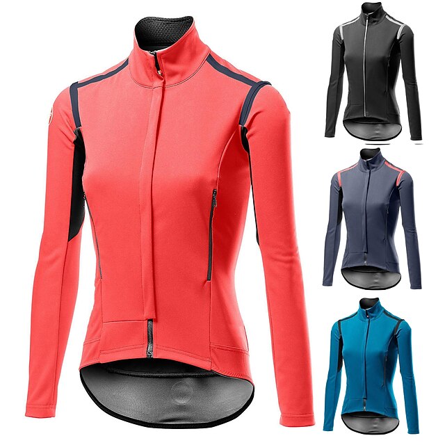  Women's Cycling Jacket Cycling Jersey Quick Dry Moisture Wicking Breathability Soft Bike Jacket Mountain Bike MTB City Bike Cycling Blue Purple Red Bike Wear / Long Sleeve / Stretchy / Athleisure