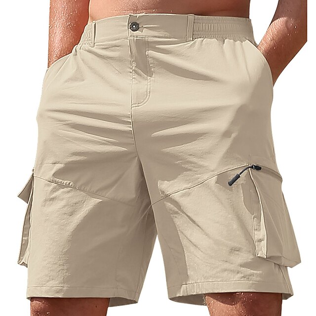 Men's Tactical Shorts Cargo Shorts Zipper Pocket Plain Comfort ...