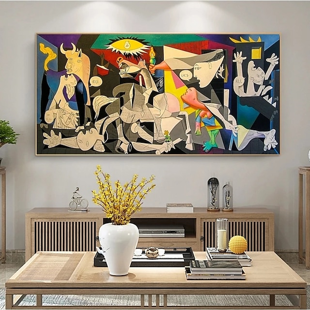  Герника Пикассо, репродукции картин маслом, знаменитые настенные рисунки на холсте, картины Пикассо, декор для дома, декор для стен, рулонный холст, без рамки, не натянутый