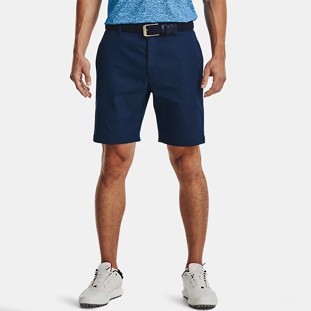  Men's Golf Shorts Breathable With Pockets Soft Shorts Bottoms Regular Fit Solid Color Summer Golf Outdoor