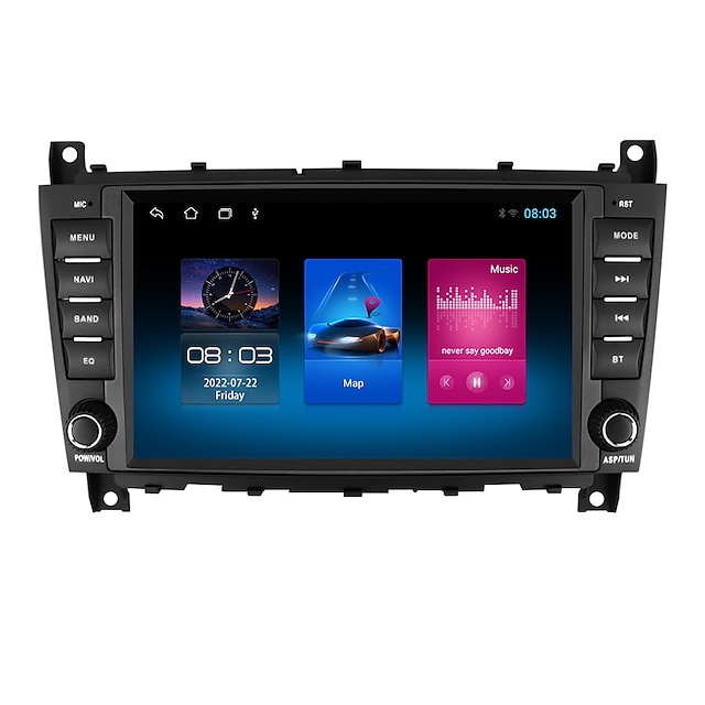  8-дюймовая автомобильная стереосистема Android с Wi-Fi GPS-навигацией Радиоплеер HD с сенсорным экраном для mercedes-benz w203
