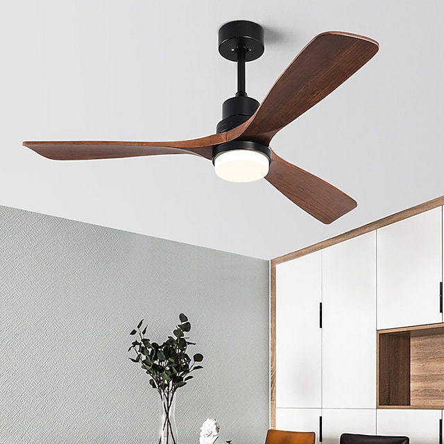  Ceiling Fan with Light App & Remote Control 105/130cm Dimmable 6 Wind Speeds Modern Ceiling Fan for Bedroom, Living Room, Small Room 110-240V