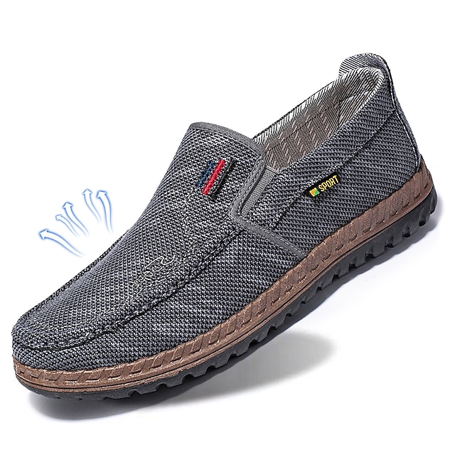 Men's Loafers & Slip-Ons Slip-on Sneakers Cloth Loafers Comfort Shoes ...