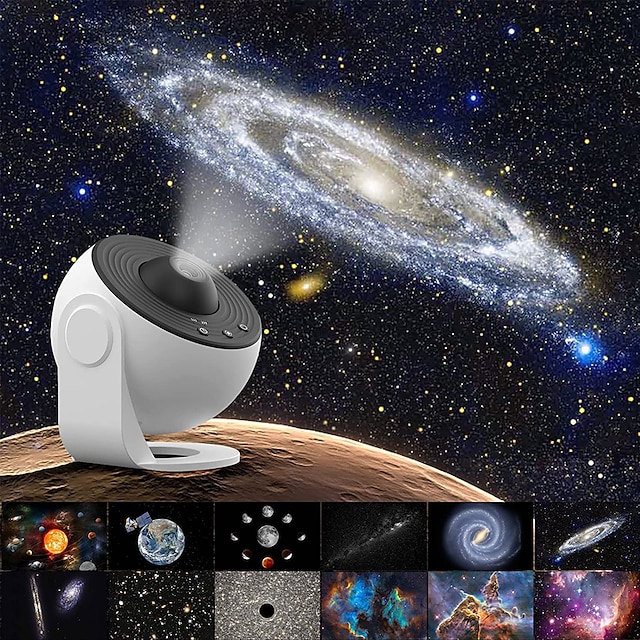  12 in 1 Starry Sky Galaxy Projector LED Night Light Planetarium Space Star Lamp For Kids Gift Bedroom Games Room Decoration