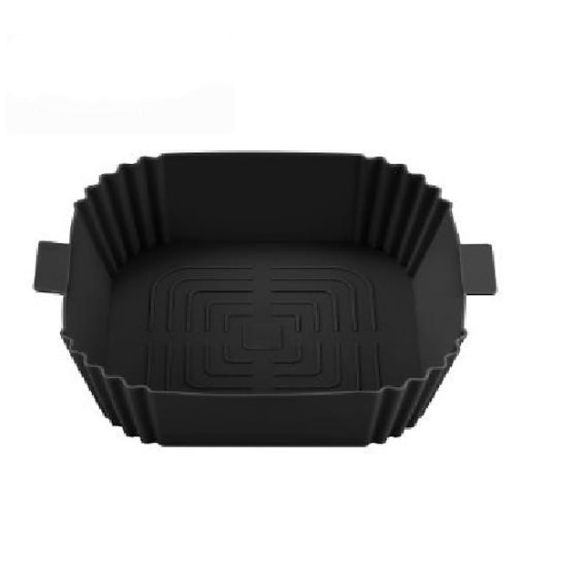  Heißluftfritteuse, Silikon-Backgeschirr, multifunktionale Grillmatte, Backofen, leicht zu reinigende, ölbeständige Silikonmattenschale