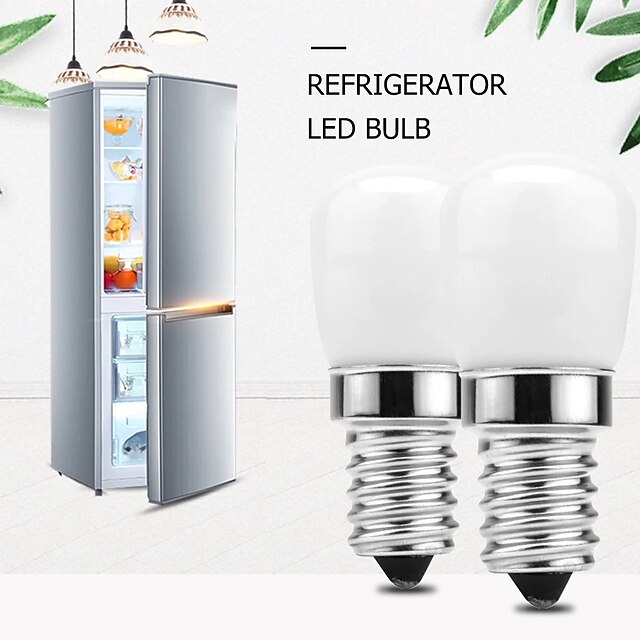  10PCS E14 LED Fridge Light Bulb Refrigerator Corn bulb AC 220V LED Lamp White Warm white SMD2835 Replace Halogen Light