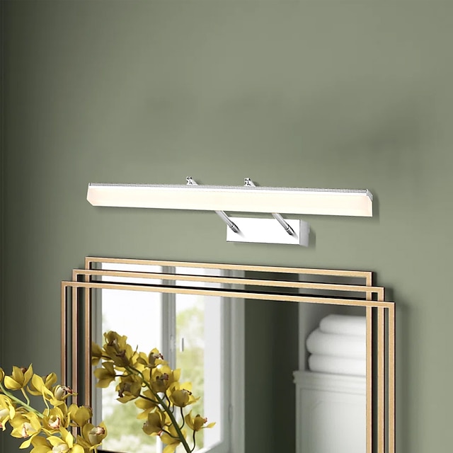  lustro led oświetlenie łazienkowe salon łazienka żelazne oświetlenie ścienne ip66 generic 16 w