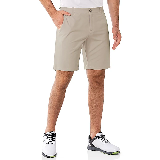 Men's Golf Shorts Dark Grey Black Sun Protection Shorts Bottoms Golf ...