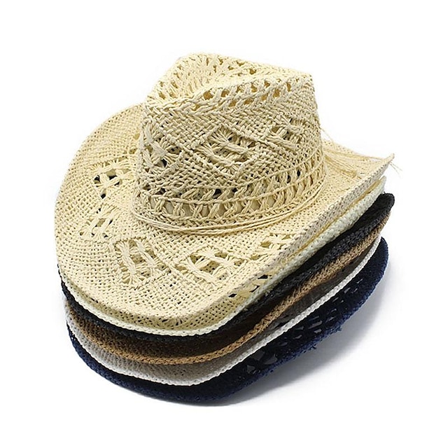  West Cowboy amerikansk 18. århundre 1800-tallet delstaten Texas Cowboyhatt Herre Dame Kostume Årgang Cosplay Feriereise Hatt