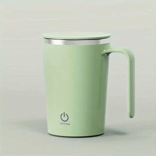  1 taza de agitación automática taza de mezcla eléctrica taza de agitación magnética taza magnética automática recargable taza de café de agitación automática taza giratoria de viaje para oficina en
