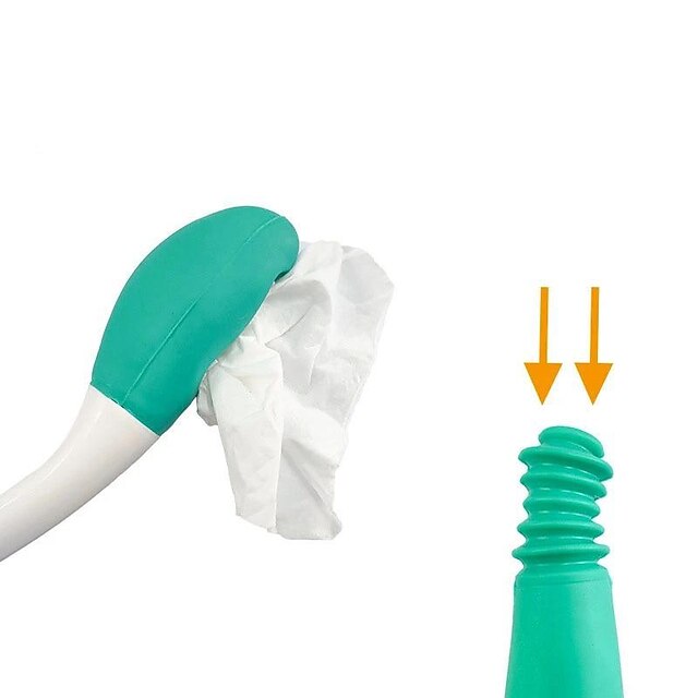 Toilet Tissue Aids Tools,Bottom Wiper,Tissue Grip Long Handle Reach