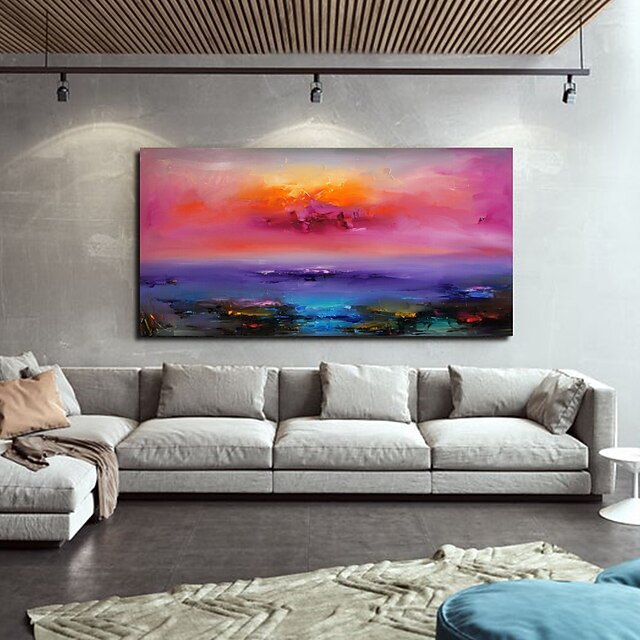 Oil painting handpainted Mural Art Abstract Knife Painting Landscape