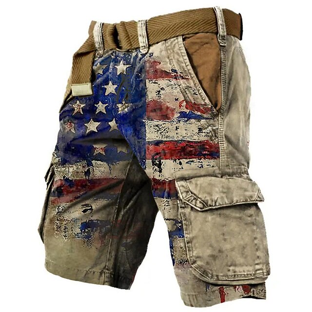 Short Cargo Homme LY4U - 100% Coton - Multi-poches - Randonnée, Escalade, Extérieur