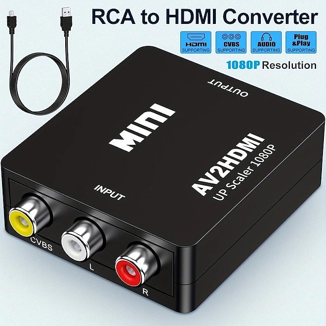 Rca To Hdmi Av To Hdmi Converter P Mini Rca Composite Cvbs Video