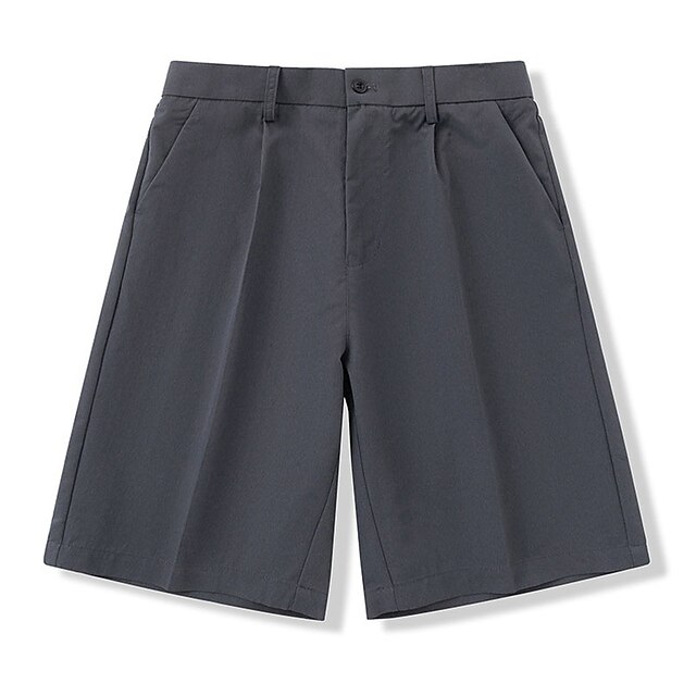Men's Shorts Dress Shorts Bermuda shorts Work Shorts Pocket Plain ...