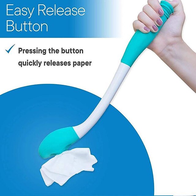 Toilet Tissue Aids Tools,Bottom Wiper,Tissue Grip Long Handle Reach Comfort Aid Holder Toilet