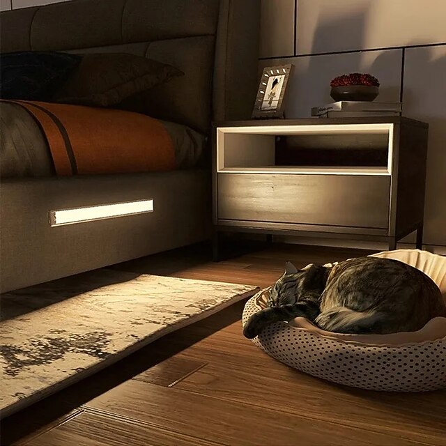 Rechargeable Motion Sensor Light Bed Lamp LED Under Night Light