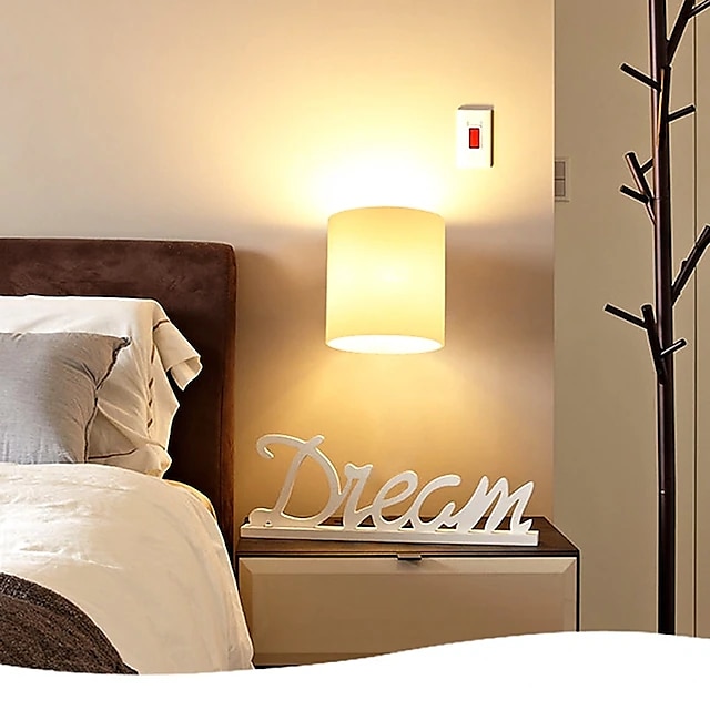 led wandlampen indoor hout glas wandmontage licht moderne led metalen wandverlichting voor slaapkamer eetkamer bedlampje woonkamer 110-240v