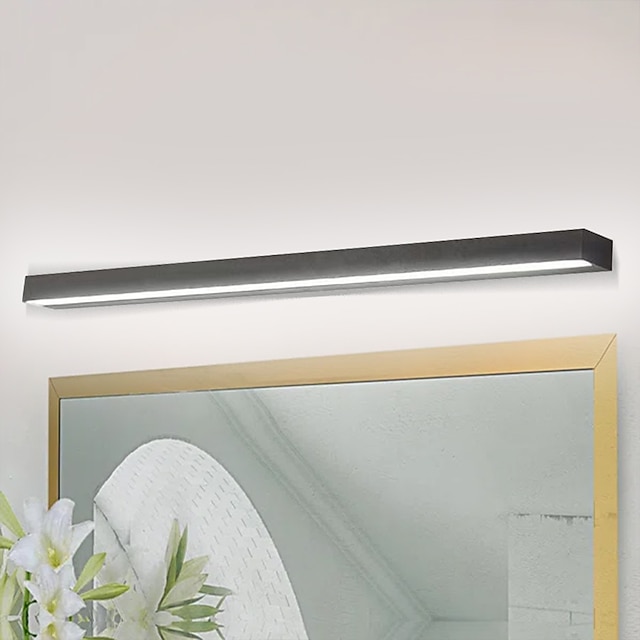  תאורת יהירות led מראה חזית מנורה עמידה למים ip20 led תאורת אמבטיה מעל מראה גופי תאורת קיר לחדר אמבטיה חדר שינה סלון ארון 110-240v