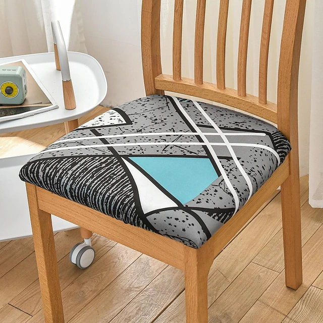 Seat Covers for Dining Room Stretch Chair Seat Slipcover Elastic Chair Protector For Dinning Party Hotel Wedding Soft Removable Washable 30