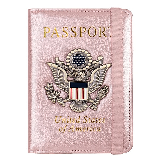  Passport Holder Cover Case Passport Cards Protector Travel Cover Wallet Case RFID Blocking Leather Card Case Travel Accessories Document Organizer