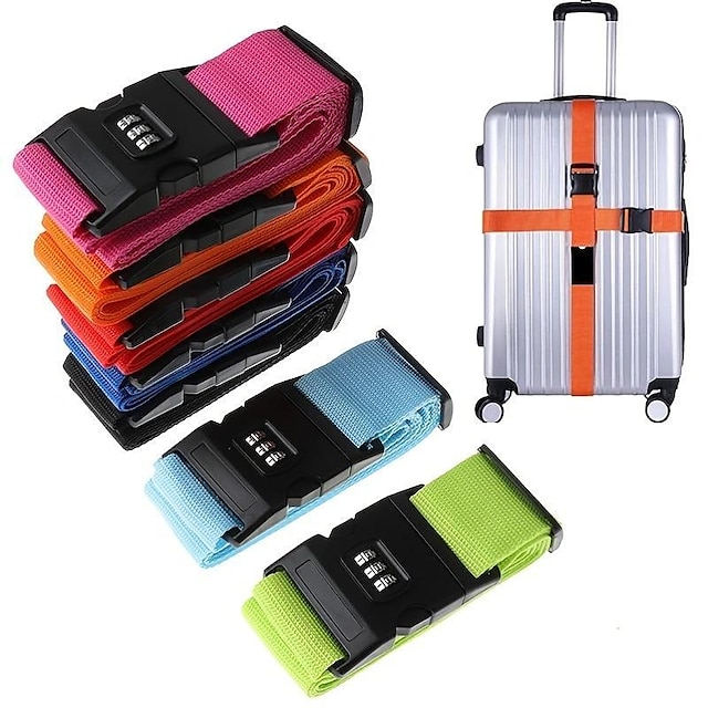  cadeado de combinação cinto de embalagem cinto de bagagem multicolorido