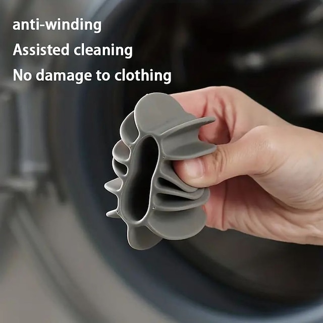 5pcs Silicone Laundry Ball, Reusable Clothes Hair Removal Cleaning Tool