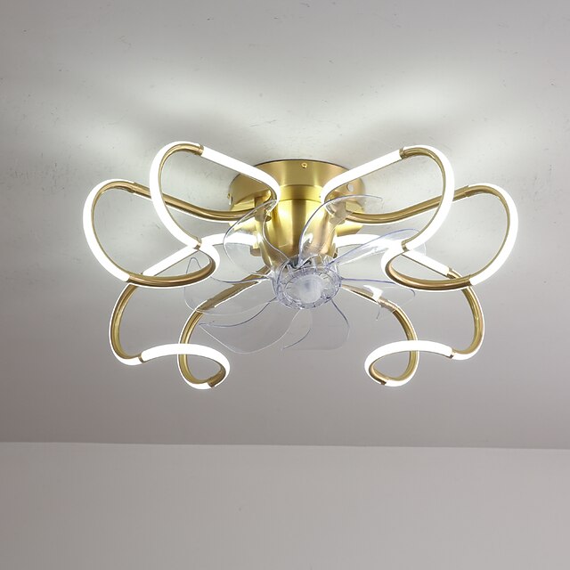 Ceiling Fan with Light Dimmable 65cm 6 Wind Speeds Modern Ceiling Fan for Bedroom, Living Room