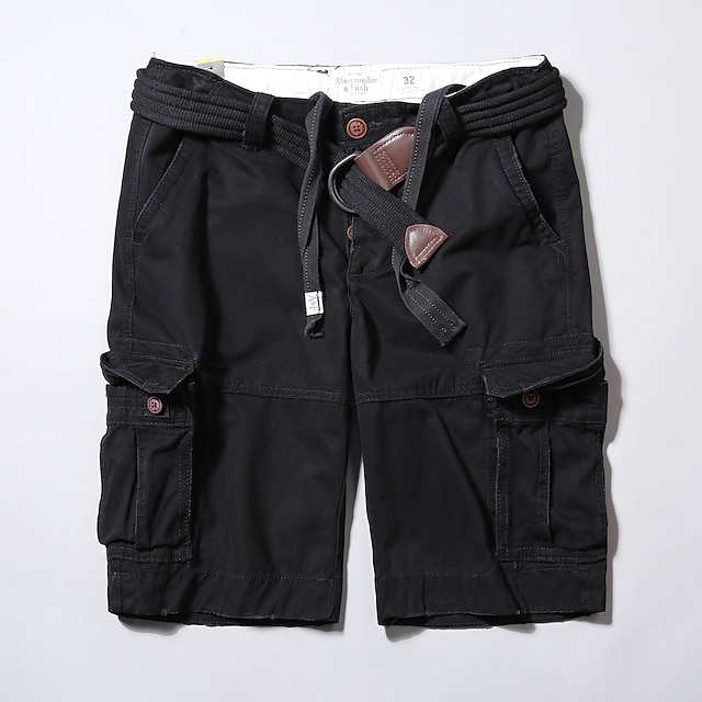  Bărbați Pantaloni Scurți Cargo Pantaloni scurți Camo Pantaloni scurți casual Buzunar Simplu Culoare Camuflaj Confort Respirabil În aer liber Zilnic Ieșire Modă Casual Maro Închis Sötét khaki