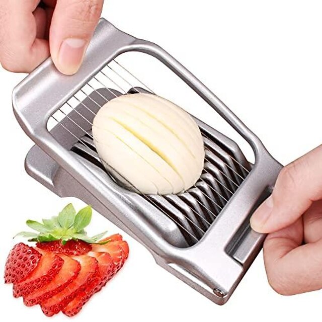 Egg Slicer with Egg Piercer, Egg Slicer for Hard Boiled Eggs Egg Cutter