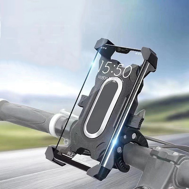  מתקן לטלפון לאופנוע מתקן טלפון לאופניים ניתן לסיבוב ניתן להסרה מחזיק טלפון ל אופנועים אופנייים מותאם ל הכל טלפון נייד אביזר לשיחת טלפון