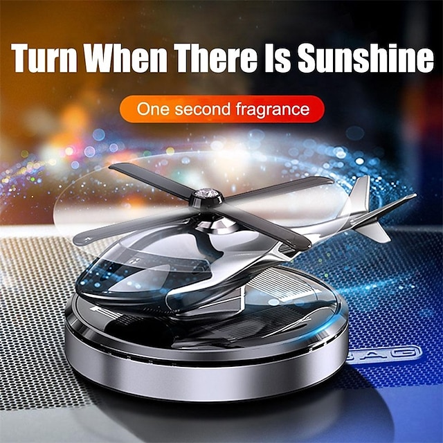  samochód solarny dyfuzor perfum odświeżacz powietrza do samochodu perfumy samochód zapach helikoptera ozdoba długotrwały lekki zapach dekoracja