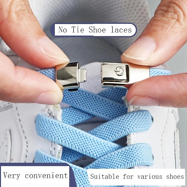  2ks/sada popruhu &tlačítka lenoch přezka pásku vrstvený pružný pánský pásek na boty bez zavazovacího pásku single