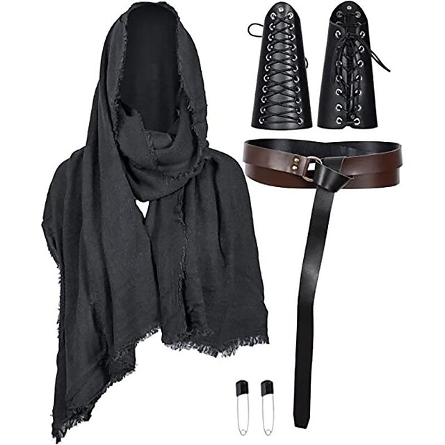 Retro Vintage Punk & Gothic Medieval Cosplay Costume Armor Waist Belt Knight Ritter Viking Soldier Archery Fancy Dress Men's Women's Unisex Viking Halloween Masquerade Performance Stage Masquerade3