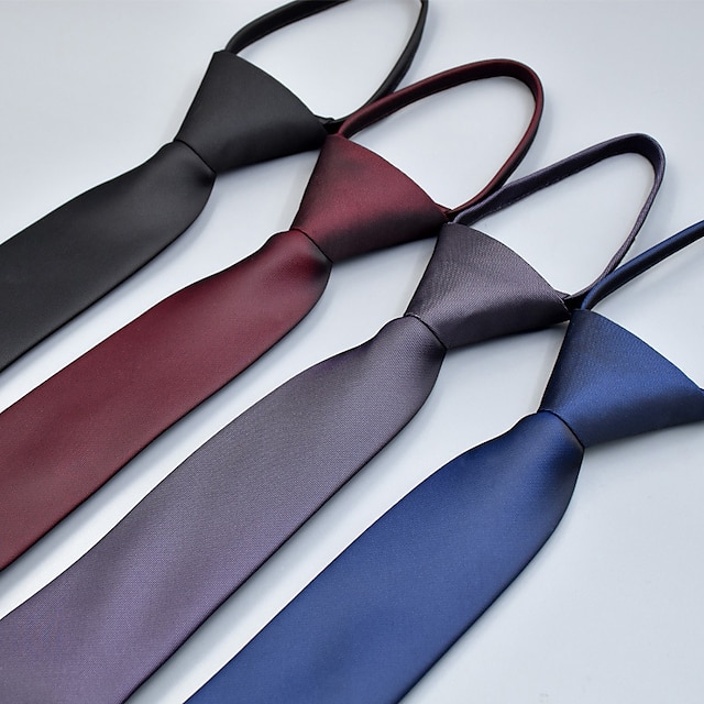  Ανδρικά Γραβάτες Γραβάτα με φερμουάρ Ανδρικές γραβάτες Skinny Tie Προκατειλημμένος Φιόγκος Σκέτο Γάμου Πάρτι γενεθλίων