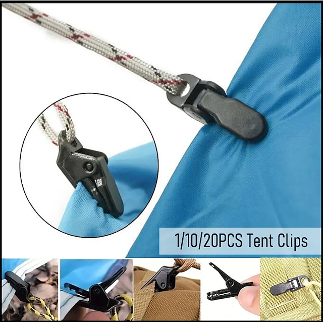  New Crocodile Tent Clips, Heavy Duty Tent Snaps, Portable Tent Snaps for Outdoor Travel, Perfect for Outdoor Camping Adventures